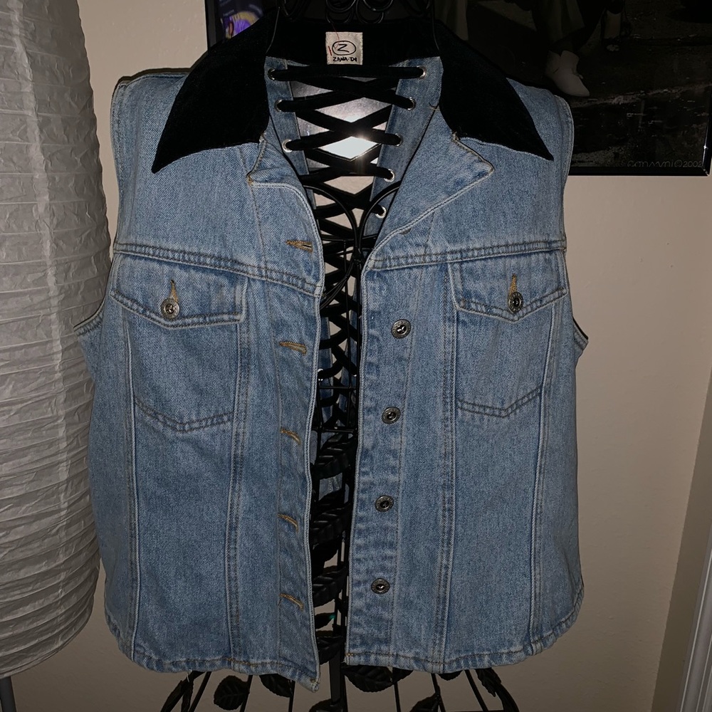 Denim Biker Jacket